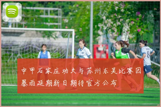 中甲石家庄功夫与苏州东吴比赛因暴雨延期新日期待官方公布